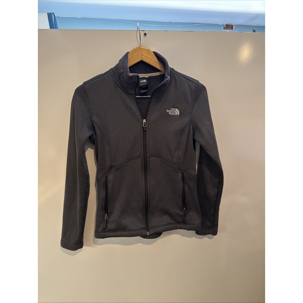 The North Face women's full zip jacket dark gray size Small Outdoors Cozy